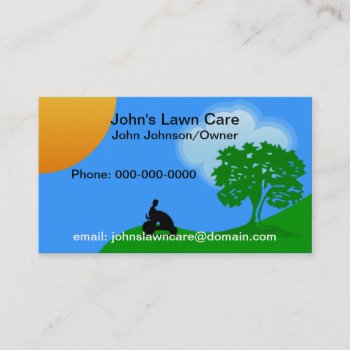 Lawn Care Service Business Card by Baysideimages at Zazzle