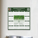Lawn Care Service List Photo 2025 Calendar Magnet<br><div class="desc">The Professional Lawn Care Service List Photo 2025 Calendar Magnet—a standout item from our Lawn Care Business Card & Marketing Collection—is the perfect promotional tool for your lawn maintenance business. This modern square magnet, designed in fresh white and green, showcases a 2025 calendar and offers fully customizable spaces for your...</div>