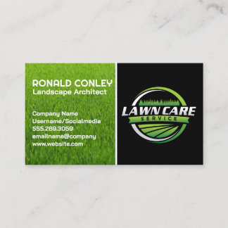 Lawn Care Service Logo | Landscaping Business Card