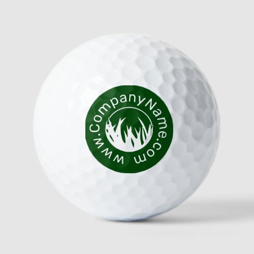 Lawn Care Service Logo Thank you Promotional Golf Balls