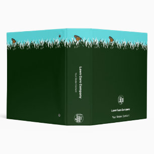 Lawn Care Service Office 3 Ring Binder