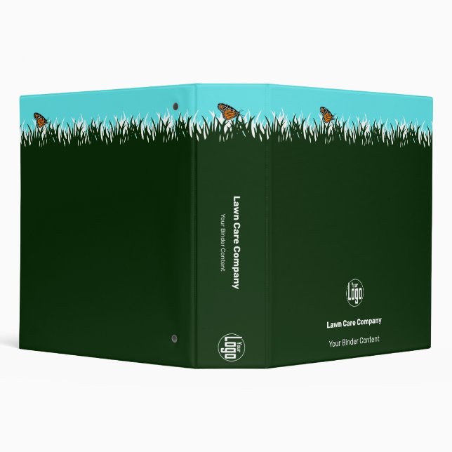 Lawn Care Service Office 3 Ring Binder (Background)