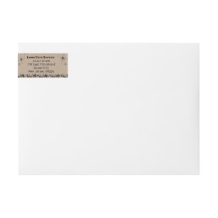Lawn Care Service Season Greetings Return Address Wrap Around Label