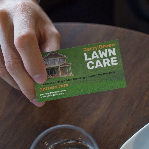 Lawn Care Services Business Card