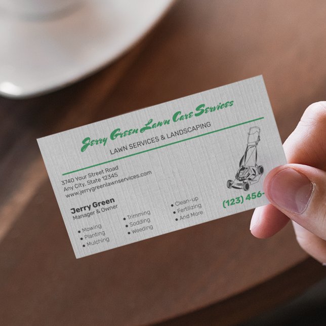 Lawn Care Services Business Card (Creator Uploaded)