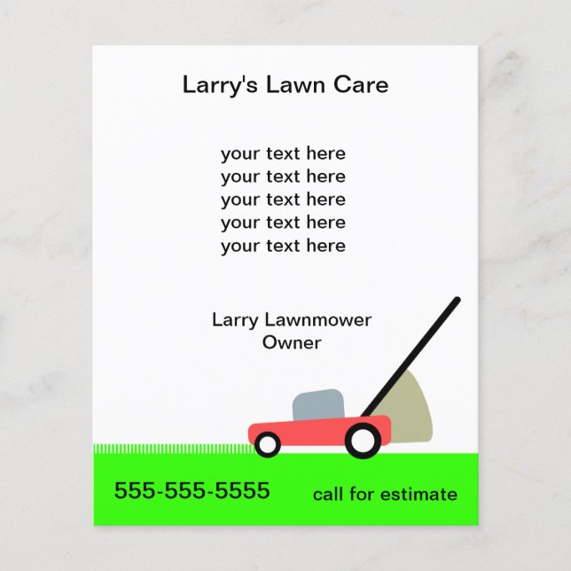 Lawn Care Services Flyer (Front)