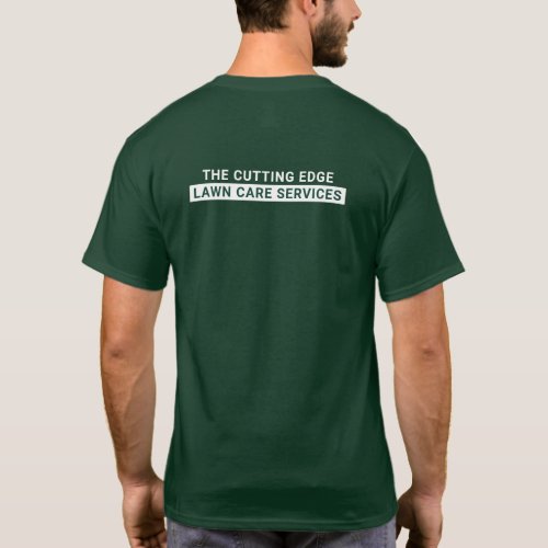 Lawn Care Services Green And White T_Shirt