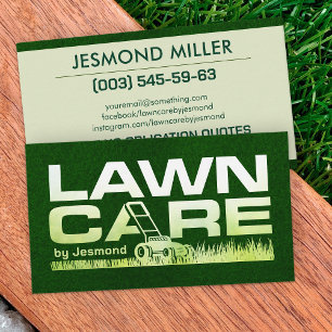 Lawn Care Services - Landscaping Business Card