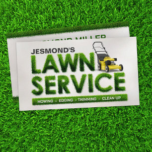Lawn Care Services - Landscaping Business Card