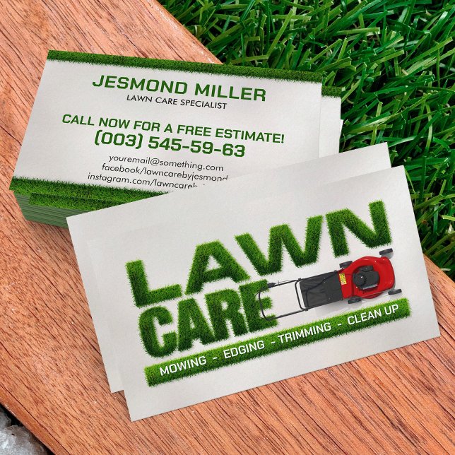 Lawn Care Services -  Landscaping  Business Card (Creator Uploaded)