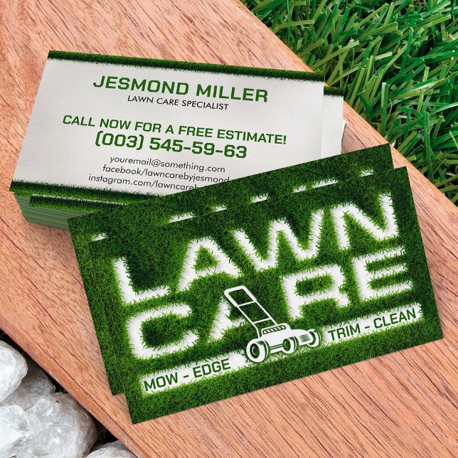 Lawn Care Services -  Landscaping  Business Card (Creator Uploaded)