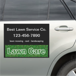 Lawn Care Services Magnetic Car Signs