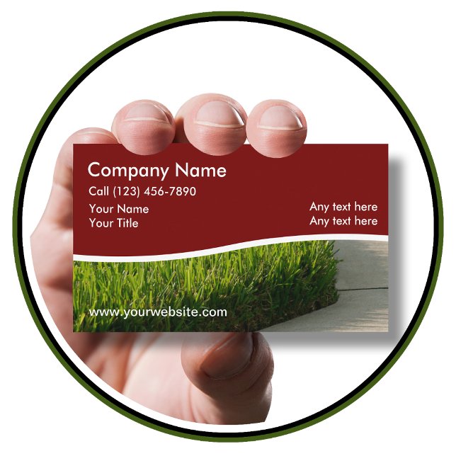 Lawn Care Services Modern Designed Business Card (Creator Uploaded)