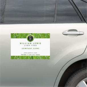Lawn Care Simple Business Logo Car Magnet