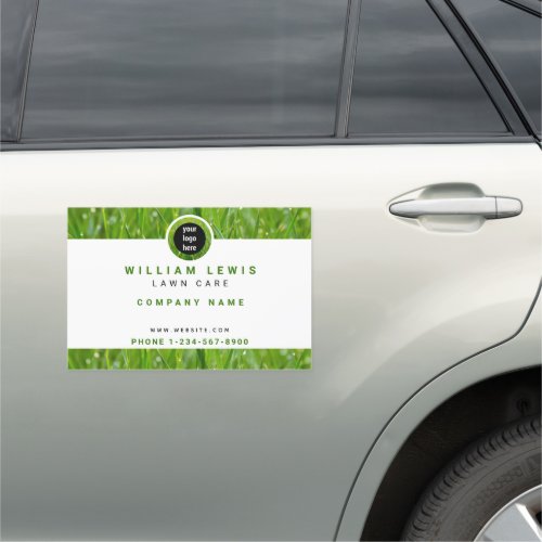 Lawn Care Simple Business Logo  Car Magnet
