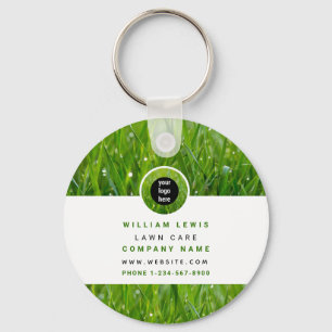 Lawn Care Simple Business Logo Keychain