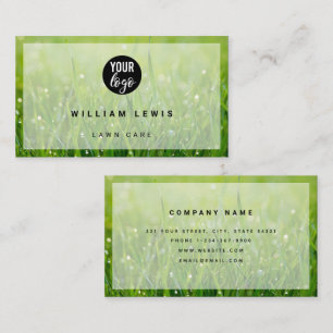 Lawn Care Simple Business Logo Modern Minimalist   Card
