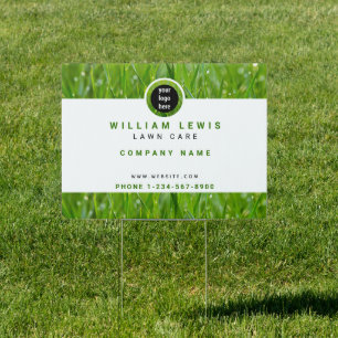 Lawn Care Simple Business Logo Sign