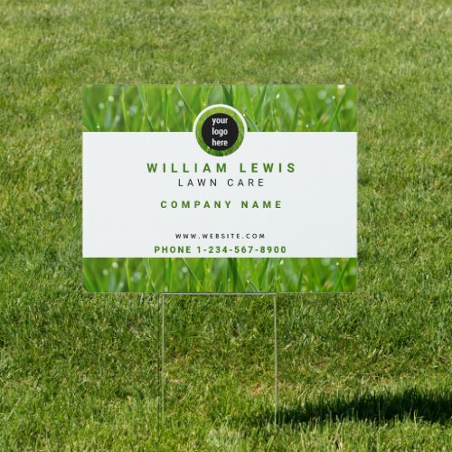 Lawn Care Simple Business Logo  Sign