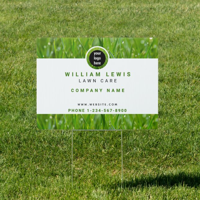 Lawn Care Simple Business Logo  Sign (Insitu)