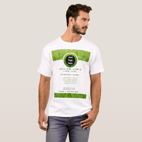 Lawn Care Simple Business Logo  T_Shirt