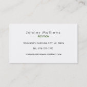 Lawn Care Slogans Business Cards (Back)