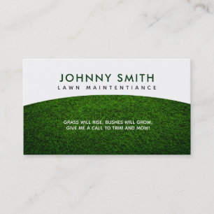 Lawn Care Slogans Business Cards