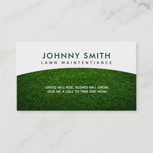 Lawn Care Slogans Business Cards