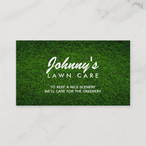Lawn Care Slogans Business Cards