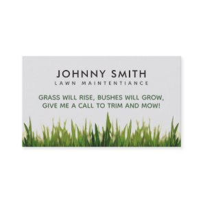 Lawn Care Slogans Business Cards