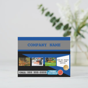 Lawn Care & Snow Removal Business Postcard