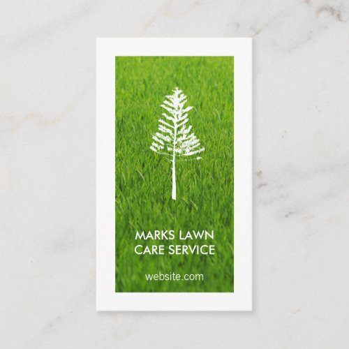 Lawn Care  Tree Service Business Card