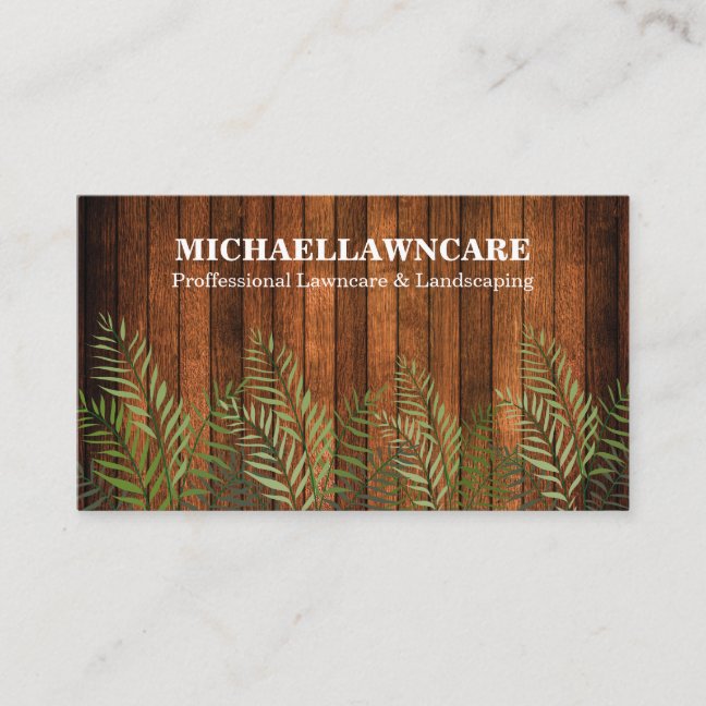 Lawn Care Yard professional Landscape Business Card