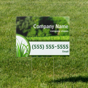 Lawn Care Yard Sign