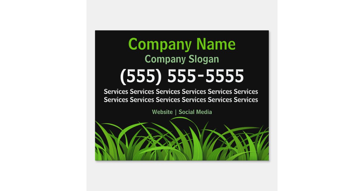 Lawn Care Yard Sign Zazzle