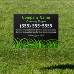 Lawn Care Yard Sign