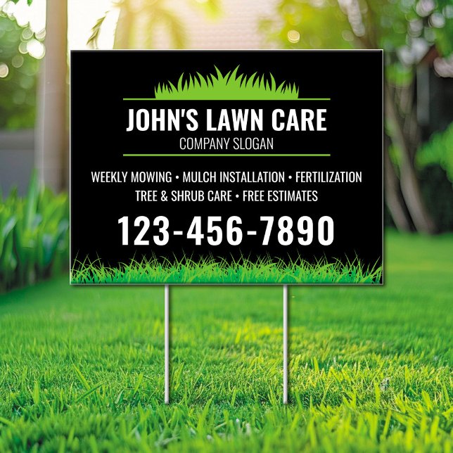 Lawn Care Yard Sign Landscaping Sign (Creator Uploaded)