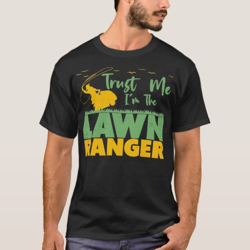 Lawn Caretaker Grass Lawn Mower Mowing Fields 3 T_Shirt