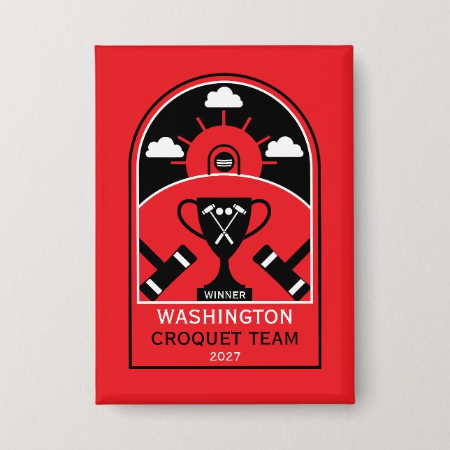 Lawn Croquet Button (Front)