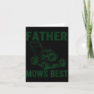 Lawn Dad Funny Lawn Mower Dad Humor Fathers Day Card