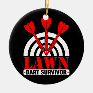 Lawn Dart Survivor  Ceramic Ornament