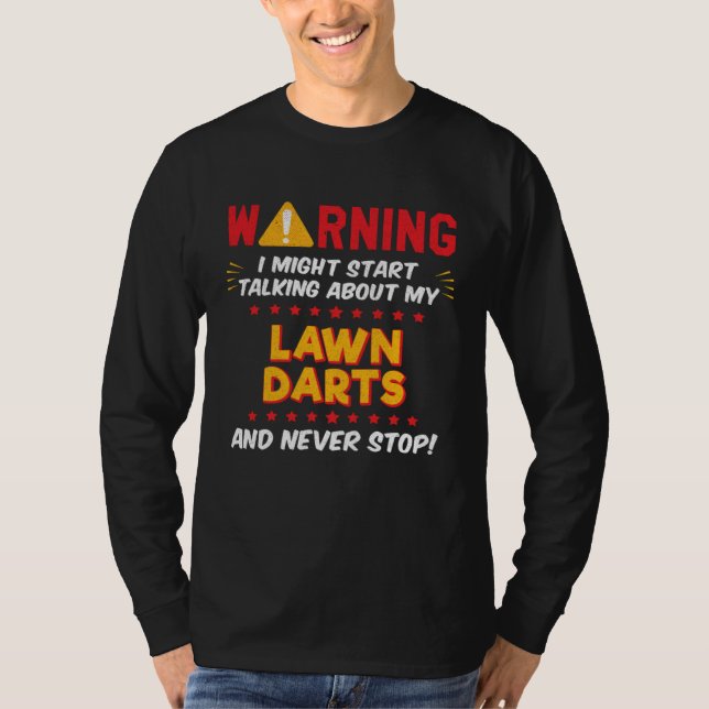 Lawn Darts Joke Graphic T-Shirt (Front)