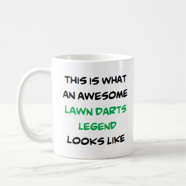 lawn darts legend, awesome Mug (Left)