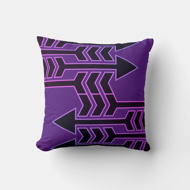 Lawn Darts Throw Pillow (Front)