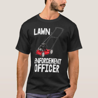 Lawn Enforcement Office Lawn Workers Tees Women Lo