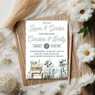 Lawn & Garden Wedding Shower, Bridal Shower Invitation