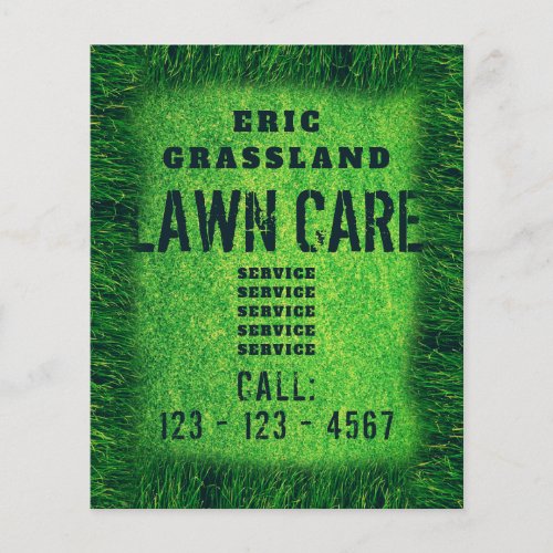 Lawn grass cover  flyer