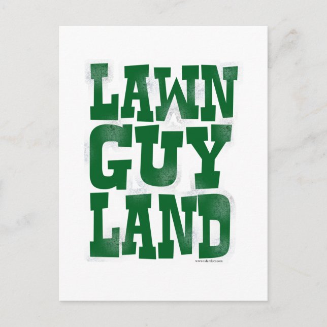 Lawn Guy Land Postcard (Front)