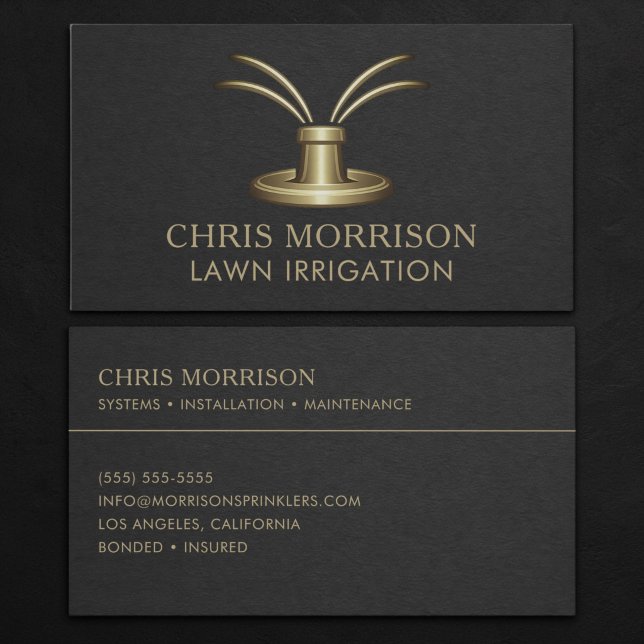 Lawn Irrigation Business Card (Creator Uploaded)