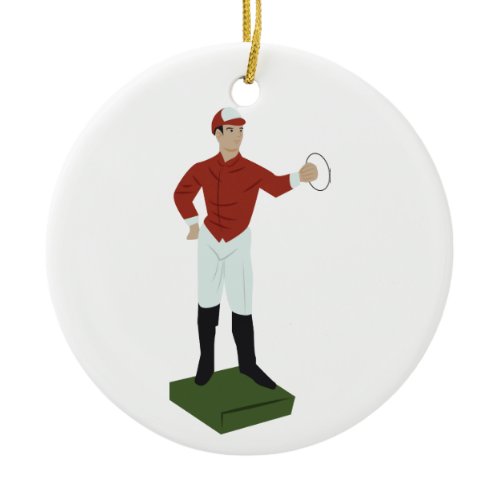 Lawn Jockey Ceramic Ornament
